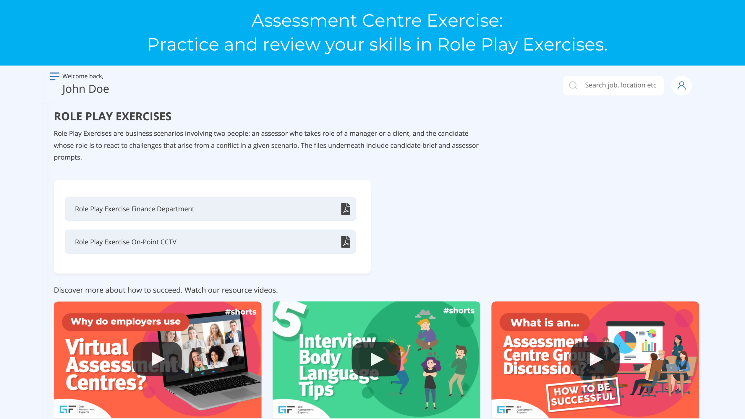 premium practice assessment centre exercises