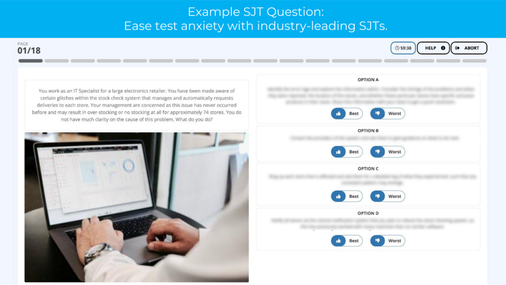 situational judgement practice question example