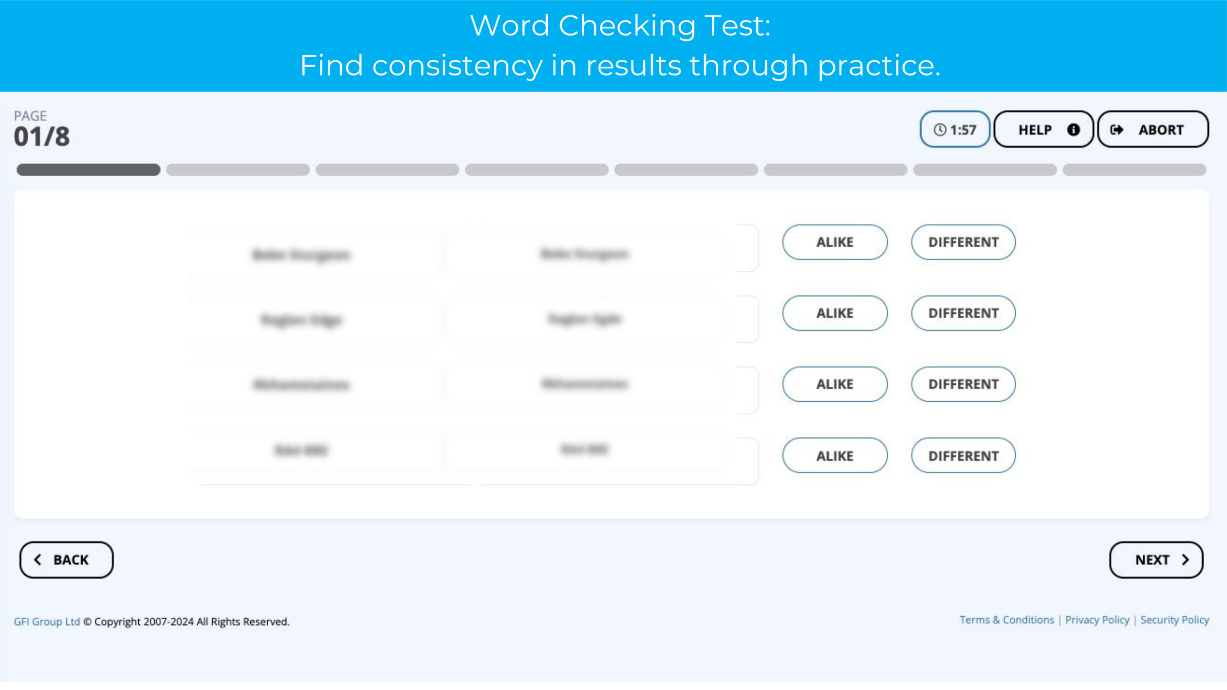 law checking test practice