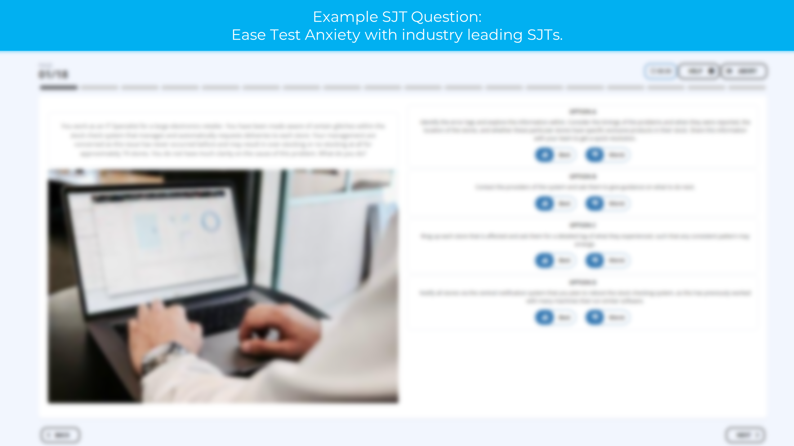 Technology Situational Judgement Test Practice