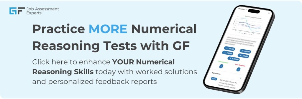 Sainsbury’s numerical test practice