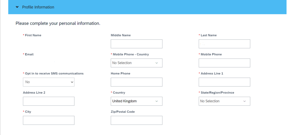 Munich Re online application