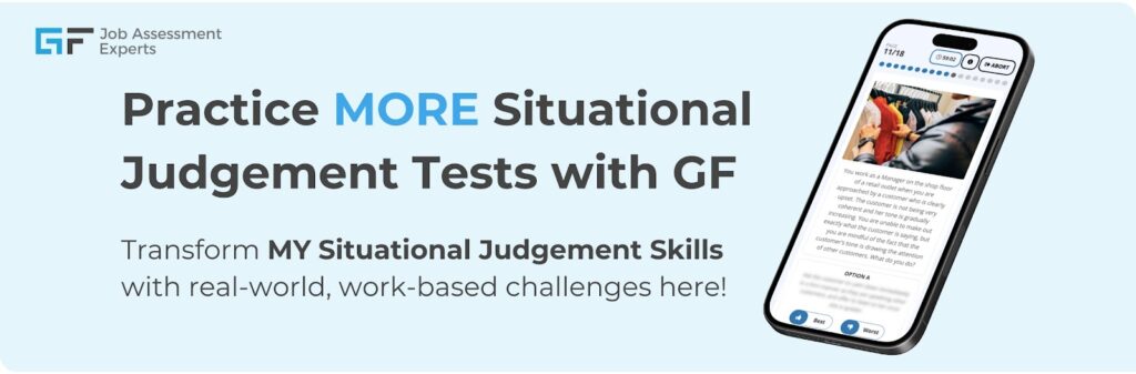 Sainsbury’s situational judgement test practice