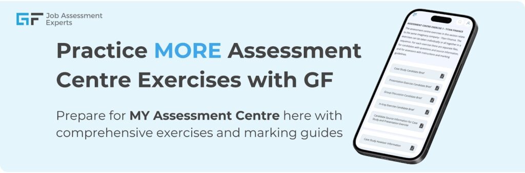 Sainsbury’s assessment centre exercises practice