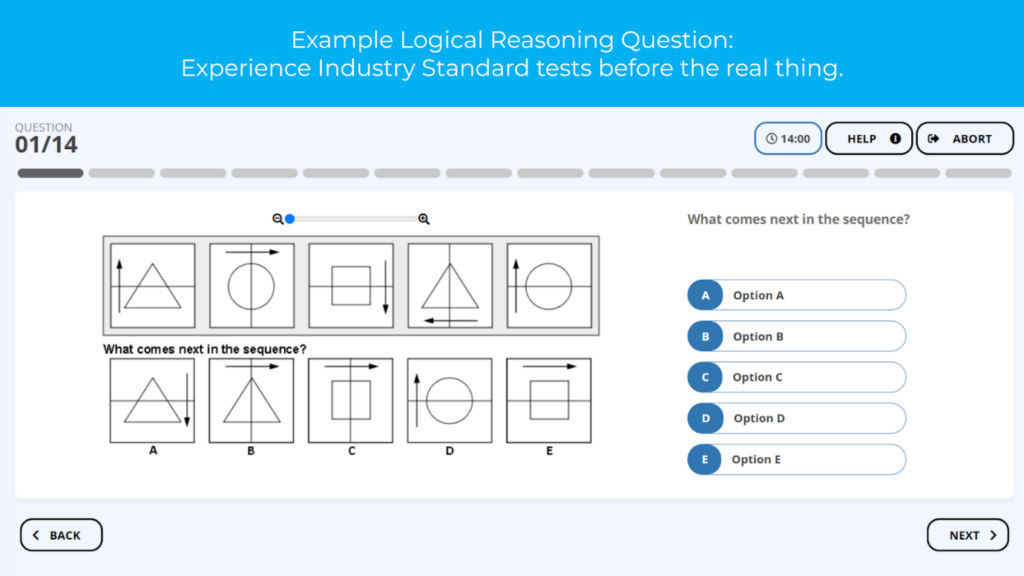 Hilton logical reasoning test free question