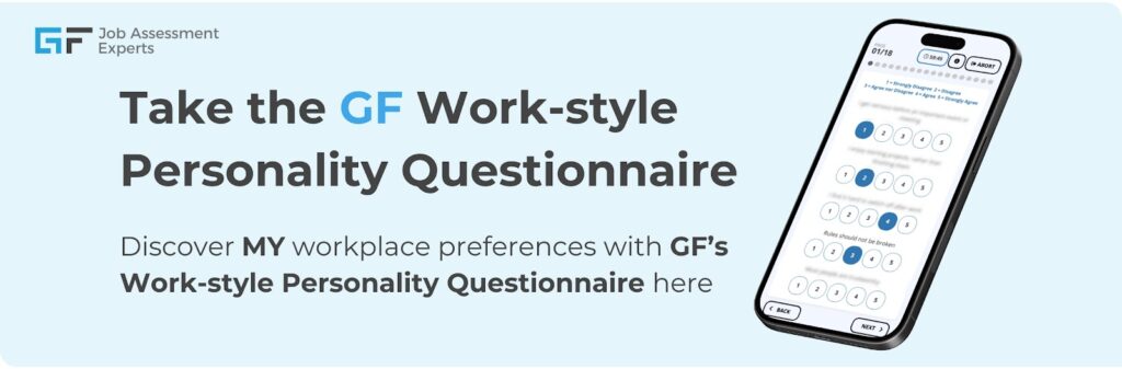 M&S personality questionnaire practice