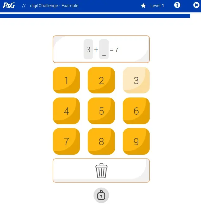 P&G digit challenge