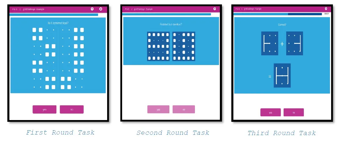  P&G grid challenge tasks