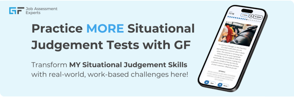 Situational judgement test practice