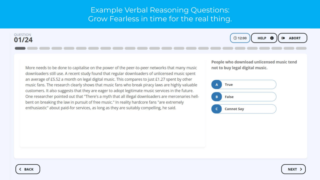 BDO verbal reasoning test example
