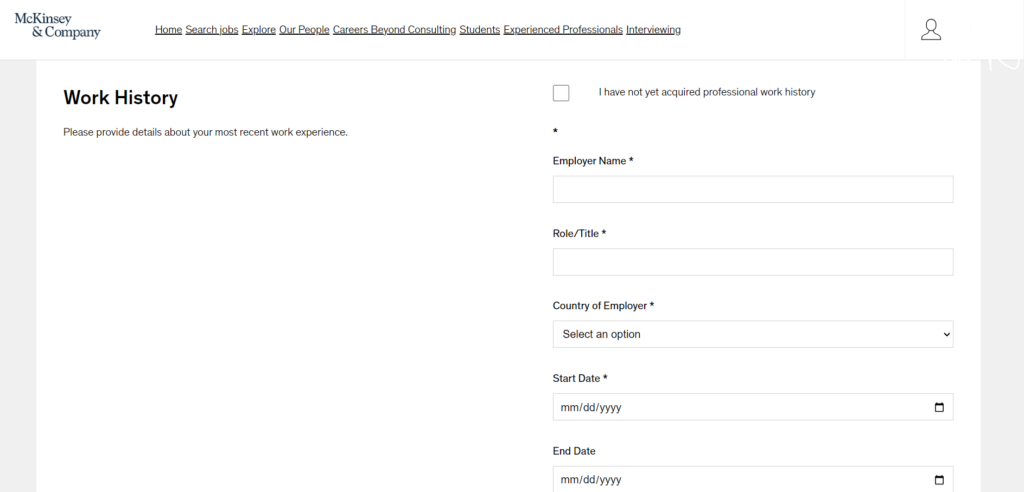  McKinsey online application