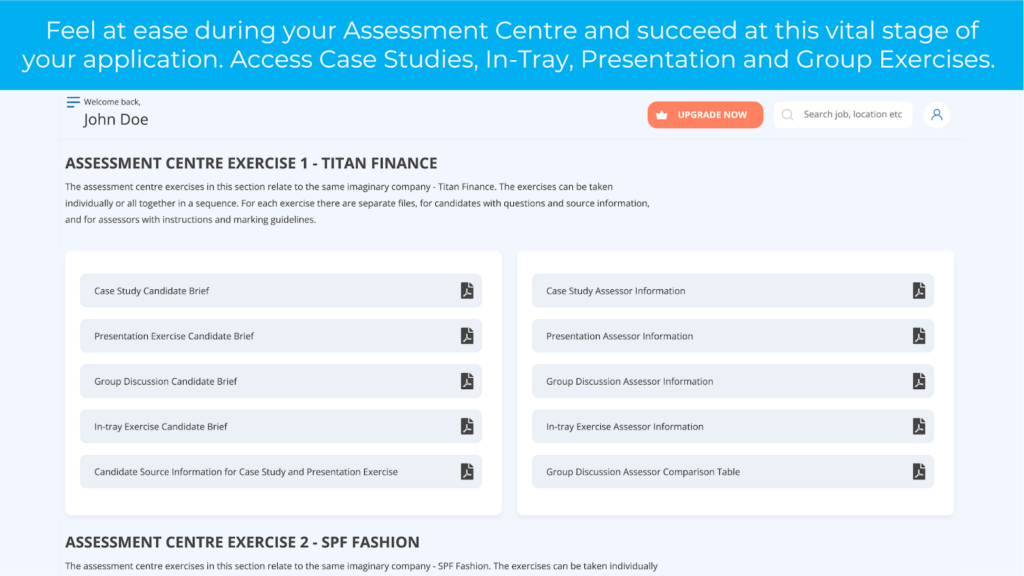 Practice presentation assessment centre exercises